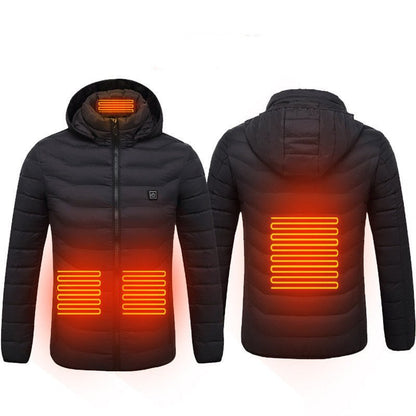 Smart Heated Jacket – Winter Thermal Coat with USB Power Heating - Thermora