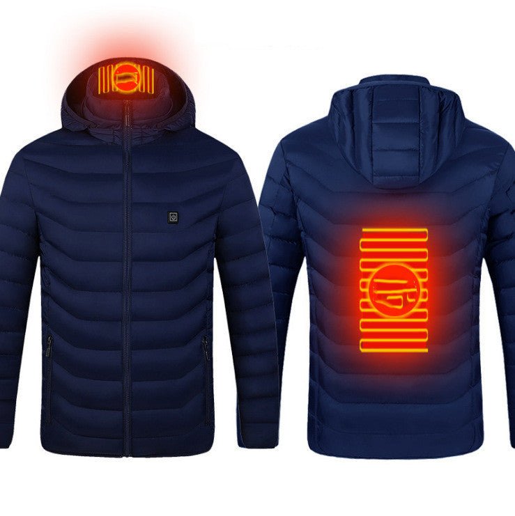 Smart Heated Jacket – Winter Thermal Coat with USB Power Heating - Thermora