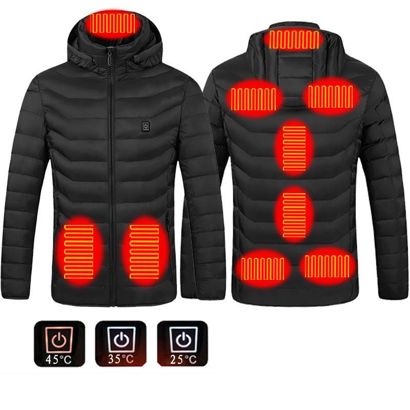 Smart Heated Jacket – Winter Thermal Coat with USB Power Heating - Thermora